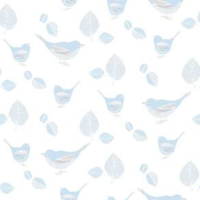 Papel De Parede Just 4 Kids Passarinhos G56541 - Rolo 10m X 0,52m