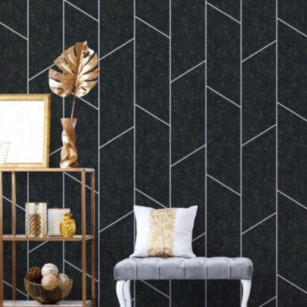 Papel De Parede Santorini Geométrico Branco Sn69