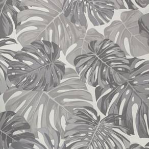 Papel De Parede Santorini Folhagem Branco Sn44