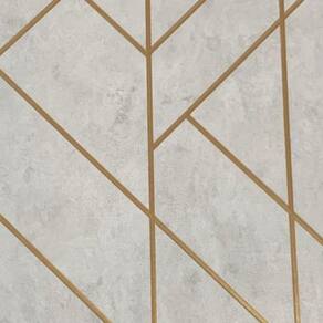 Papel De Parede Santorini Geométrico Cinza Sn81