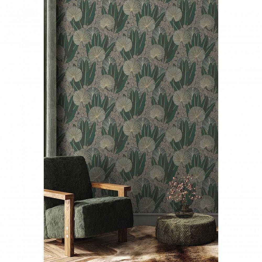 Papel De Parede Muse Folhagem Verde A54701