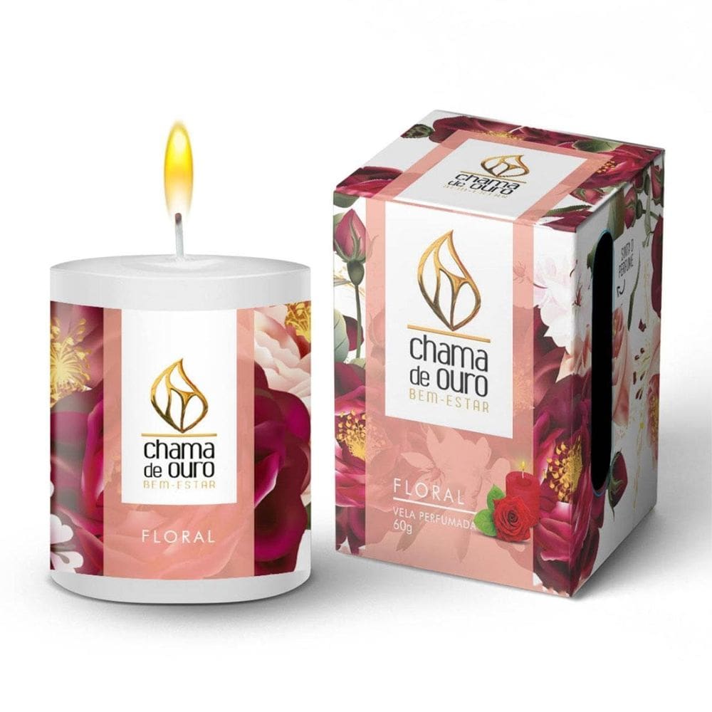 Vela Aromática 60g Floral - Tudo em Caixa