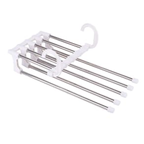 Cabide de Inox 5 Divisórias Multifuncional - Tudo em Caixa
