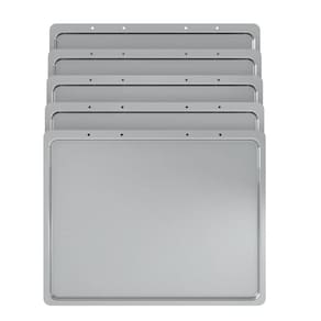 Kit Bandeja de Alumínio para Forno de Bancada 60L - 5 Peças - Prata