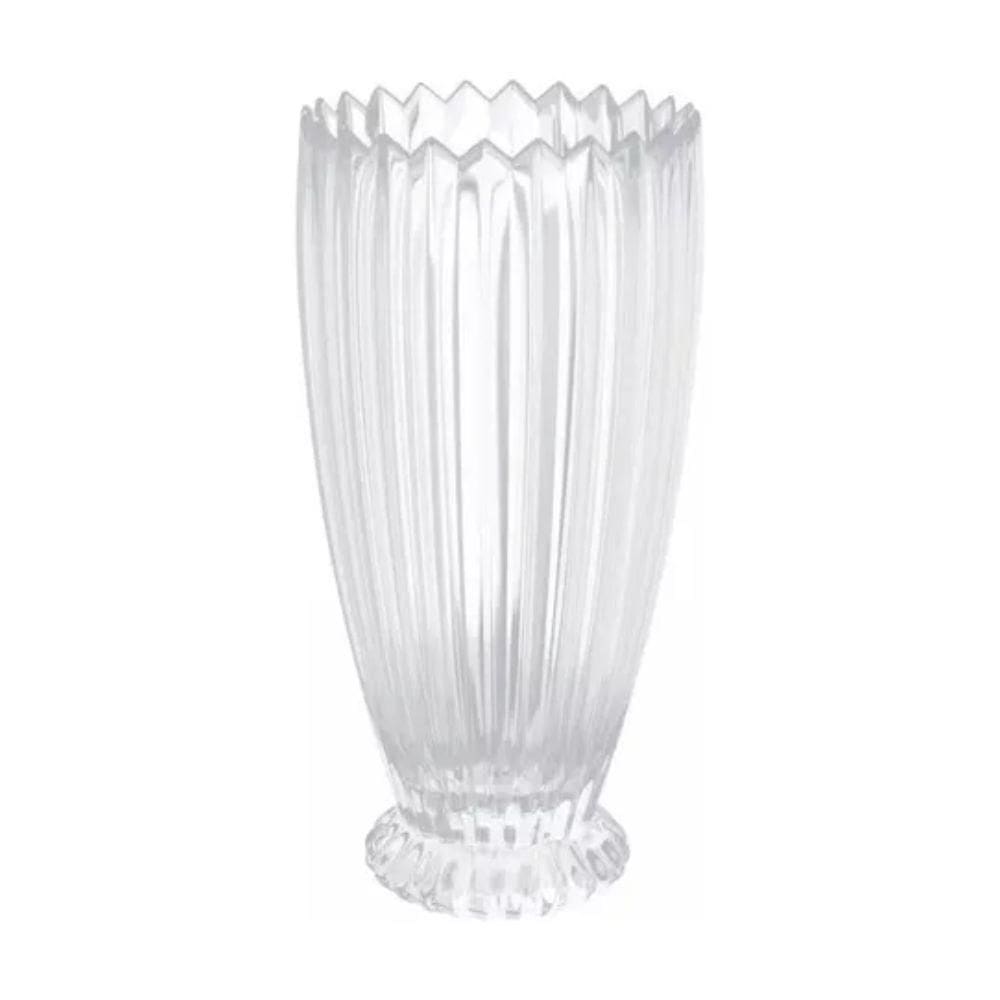 Vaso De Cristal Decorativo Geneva Wolff 13,5×27,5cm