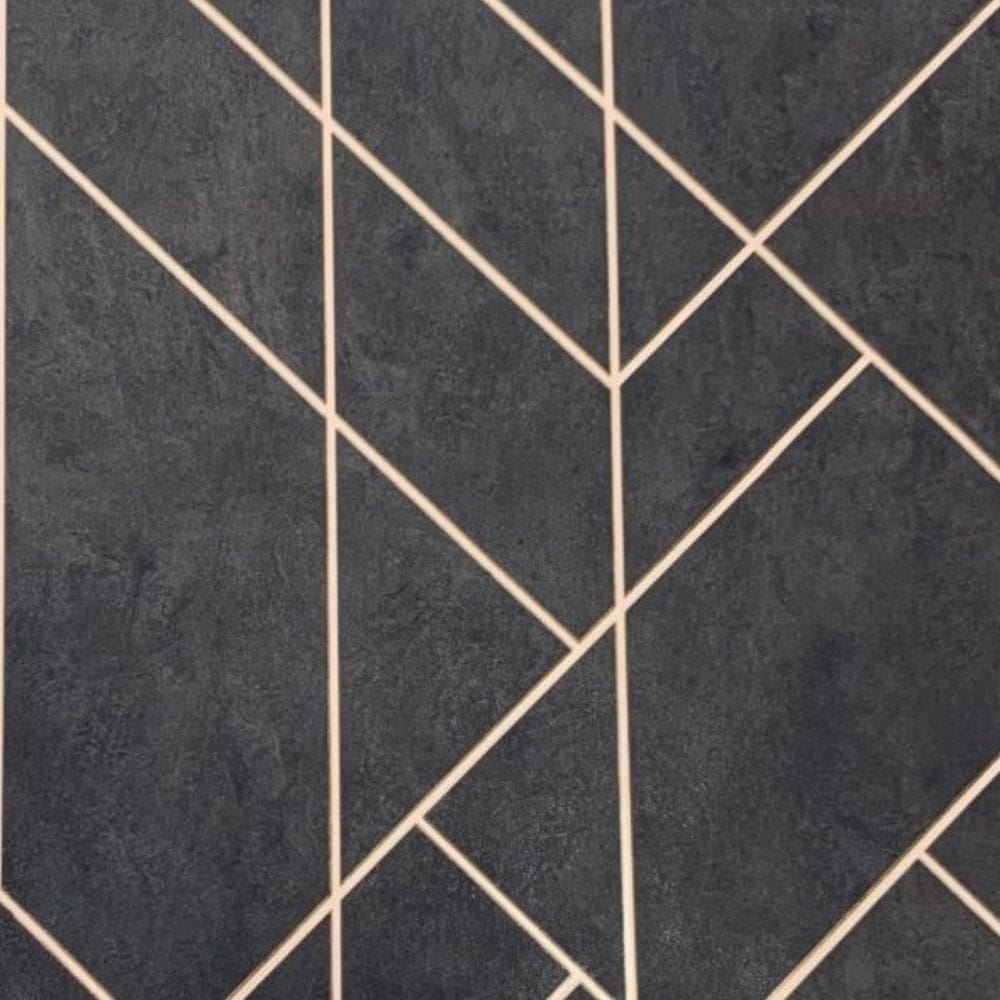 Papel De Parede Santorini Geométrico Cinza Sn86