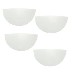 Kit 4 Arandelas Taschibra Jurerê Vidro Meia Lua E27 Bivolt