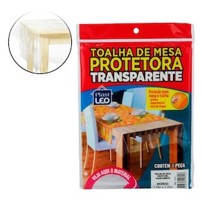 Toalha de Mesa 135x135cm Cristal Transparente - Tudo em Caixa