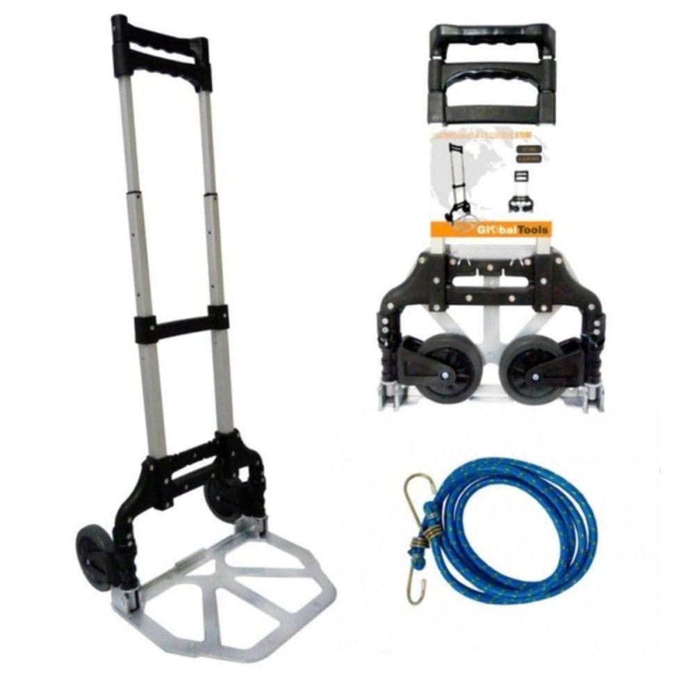 Carrinho De Alumínio Dobrável Para Carga 80kg