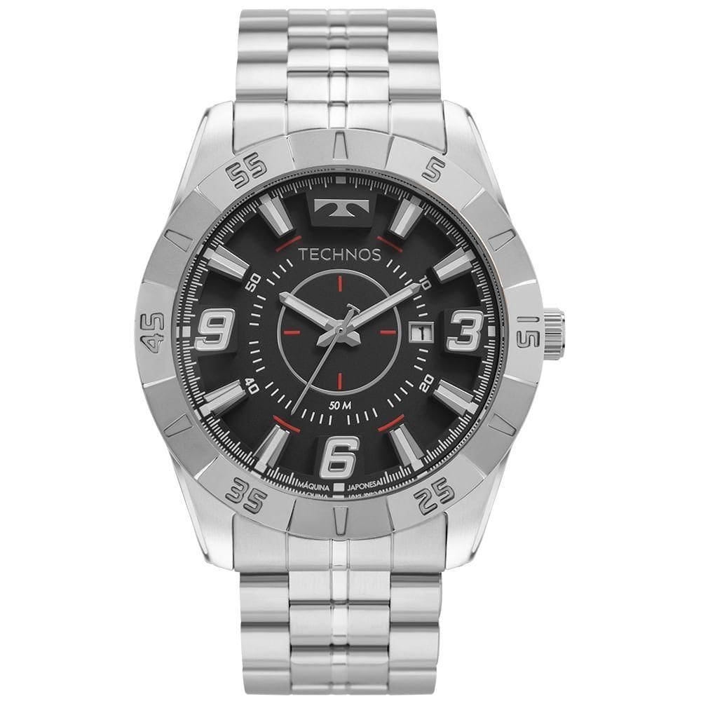 Relógio Technos Masculino Racer Prata - 2115kyx-1r 2115kyx-1r