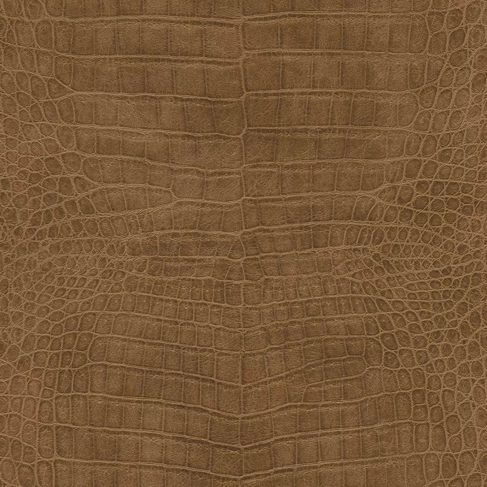 Papel De Parede African Queen Iii Couro Marrom 751314