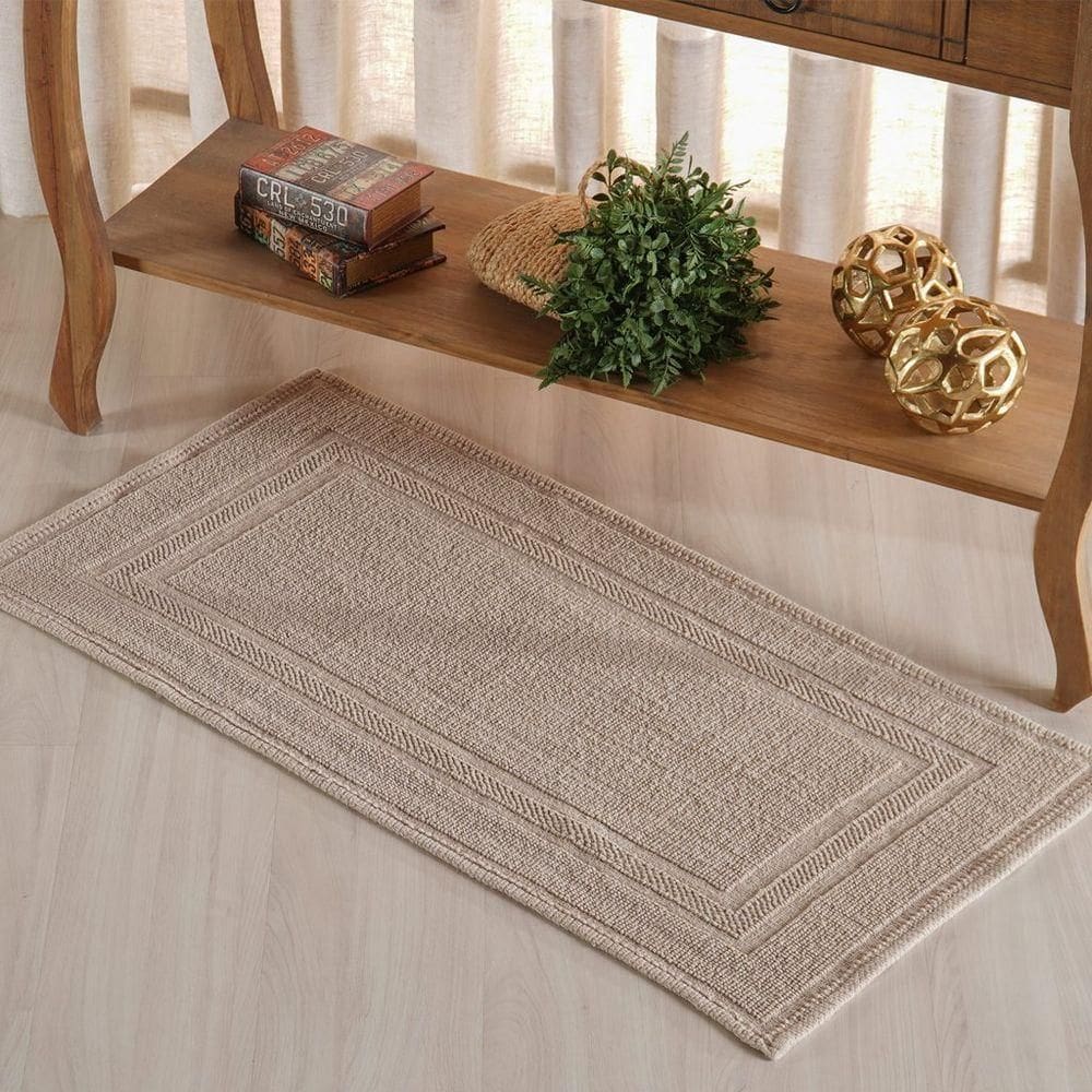 Tapete Nobile Jacquard 100% Algodão 1300g/m² 50x100cm Argila