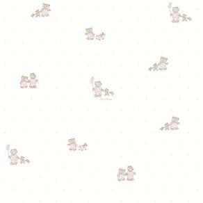 Papel De Parede Tartine Et Chocolat Ours Chariot 12091703 - Rolo 10m X 0,53m