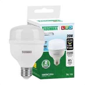 Kit 10 Lâmpadas High Led Tkl 20w Taschibra E27 Bivolt 6500k Frio