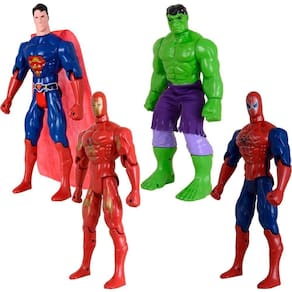 Quarteto De Articulaveís Super Heroís Brinquedos Vingadores
