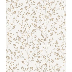 Papel De Parede Icon Folhagem Dourado A71401