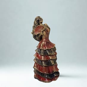Escultura Pomba Gira Chama Rubra Vintage Resina 10 cm