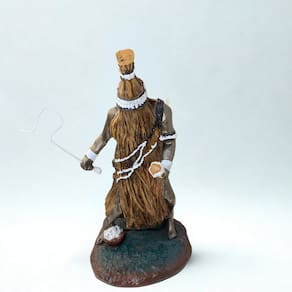 Escultura Orixá Omolu Senhor da Cura 22 cm em Resina