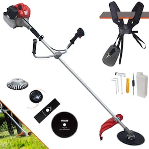 Roçadeira Anmax CG520P À Gasolina 52cc 2,2HP Multifuncional Com Carretel de Nylon + Lâmina Facão + Lâmina 80 Dentes + Escova de Aço Rotativa 38 Cerdas