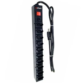 Filtro De Linha Ts Shara Pdu Protetor 10 Tomadas - 564 Preto Bivolt