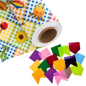 Kit Toalha De Mesa 1,40x2,40G + Bandeira Arraia Festa Junina