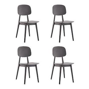 Kit com 4 Cadeiras para Sala de Jantar Vegas Preto