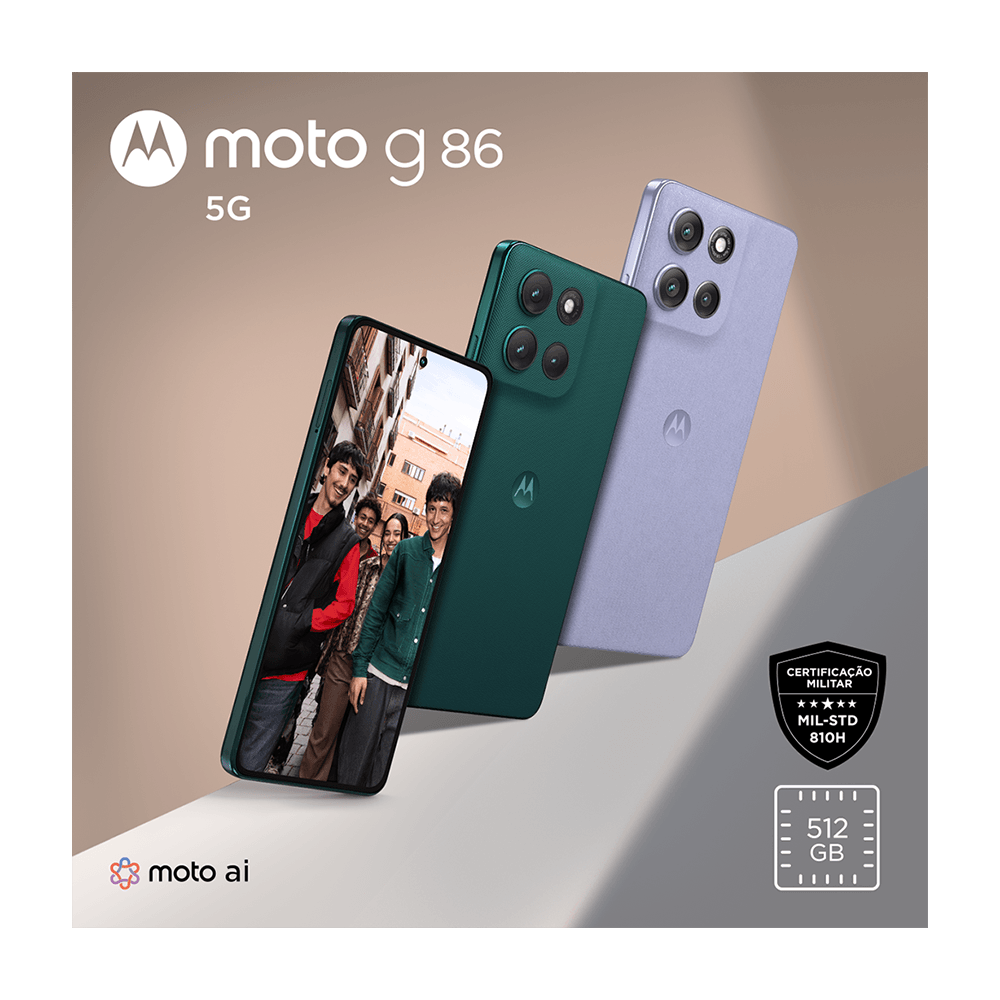 Smartphone Motorola Moto g86 5G - 512GB | Casas Bahia
