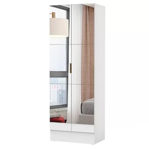 Multiuso Sapateira Marica Premium 2 Portas com Espelho Branco - Carioca Móveis