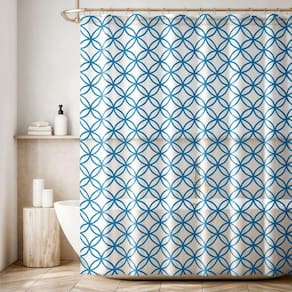 2 Cortina Box Banheiro Antimofo Ganchos 180X180 Pev Es M04