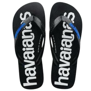 Chinelo Havaianas Top Logomania 2 - Preto e Azul