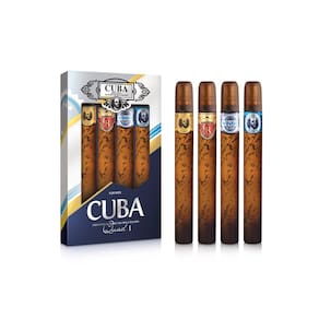 Conjunto de presente masculino Perfume Cuba Cuba Quad I, 4 peças, spray EDT de 35 ml