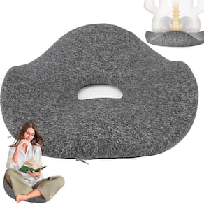 Almofada Ortopedica Ergonomica Cadeira Lombar Coccix Coluna Alivia Dores Confortavel Macio Escritorio