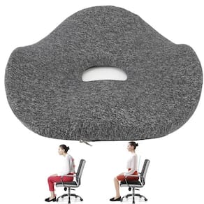 Almofada Ortopedica Ergonomica Cadeira Carro Banco Assento Confortavel Coccix Lombar Coluna