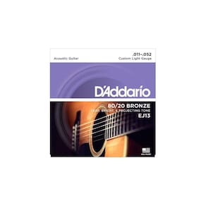 Kit 3 Und. Enc. Para Violão D`Addario Ej13 Aço 011 Bronze