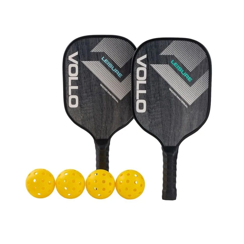 Kit Pickleball Leisure 2 Raquetes 4 Bolas e Bolsa Vollo