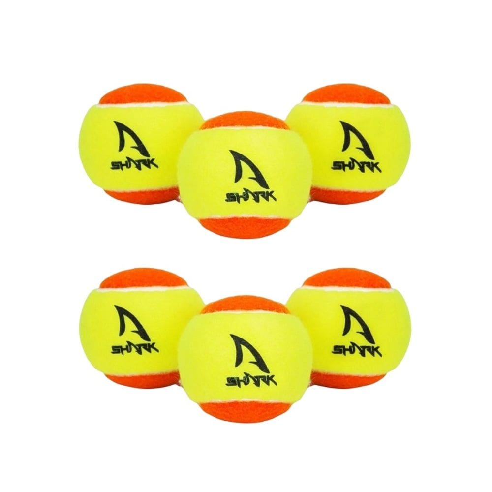 Kit 6 Bolas Beach Tennis Shark Laranja