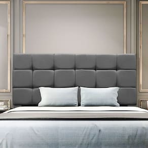 Cabeceira Cama Box Estofada Solteiro 90 cm Ananda Suede