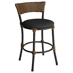 Banqueta Baixa Pisa Aço Carbono Estofada Área Gourmet