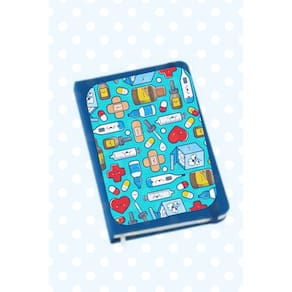 Caderneta de anotação Enfermagem presente para enfermeiro enfermeira estudante mini moleskine capa dura caderno mini