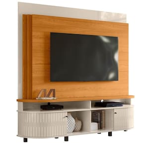 Estante Home 65 Pol 2p 183 Cm Daytona Cinamomo Off White Madetec