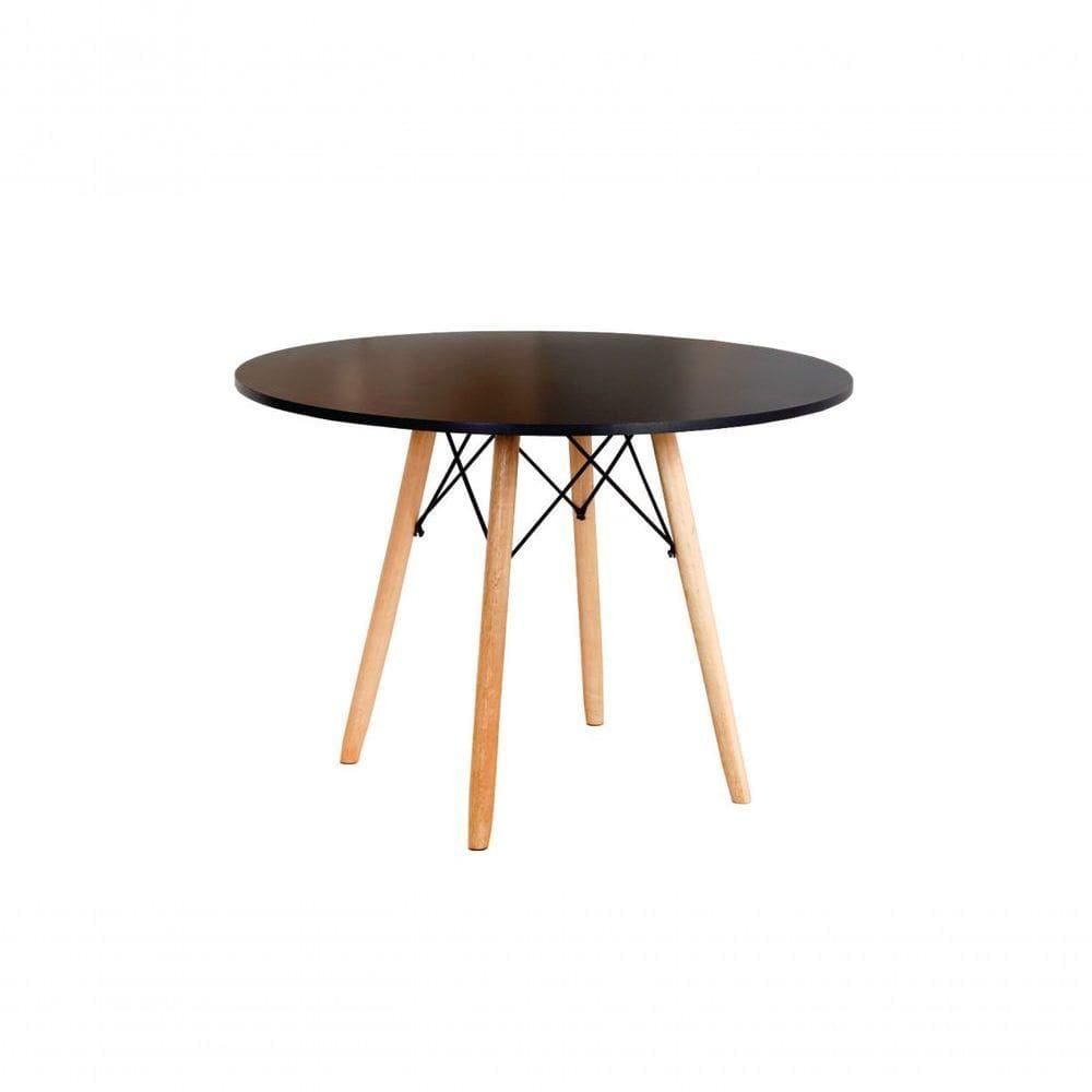 Mesa Eames Eiffel Redonda 110 Cm Preto