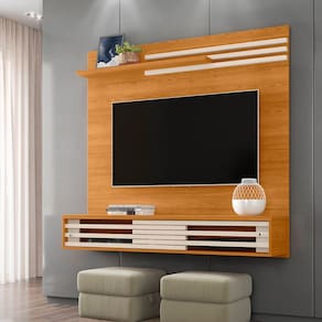 Painel De Tv Bancada Até 55 Polegadas Estante Rack Suspenso Frizz