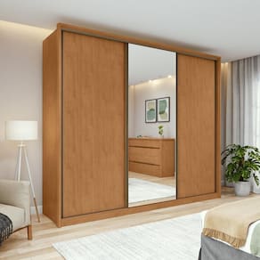 Guarda-roupa Casal Mdf 3 Portas 6 Gavetas Vitta