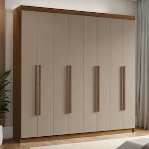 Guarda-roupa Casal 8 Portas Batentes Venus Madesa