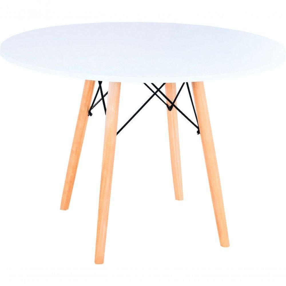 Mesa Eames Eiffel Redonda 110 Cm Branco