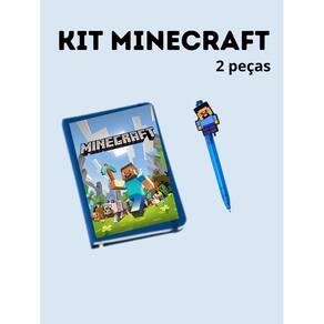 Caderneta de anotação Minecraft estudante mini moleskine capa dura caderneta