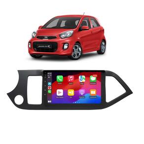 Kit Multimídia Kia Picanto 2012 / 2018 9 Pol Android Carplay Gps 2/32GB - 915BR ROADSTAR