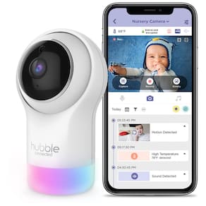 Babá Eletrônica Hubble HD Inteligente Conectado ao Celular com Luz Noturna