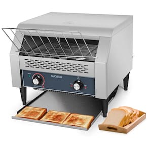 Torradeira de Esteira Comercial 450 Fatias/Hora em Aço Inoxidável 2600W - Ideal para Padarias, Restaurantes e Cafeterias,SUCISENI