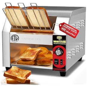 Torradeira de Esteira Comercial ETL Listada 450 Fatias/Hora 1800W Forno de Torradeira Industrial Elétrico de Correia de Aço